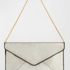 Rebecca Minkoff Champagne Chain Shoulder Clutch